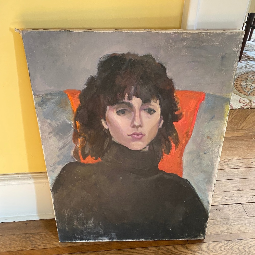 Painting of woman with attitude